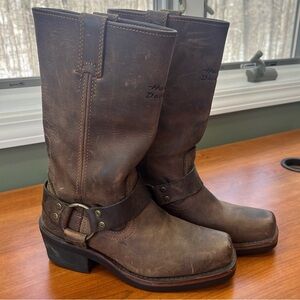 Harley-Davidson Rustic Brown Leather Heeled Boots